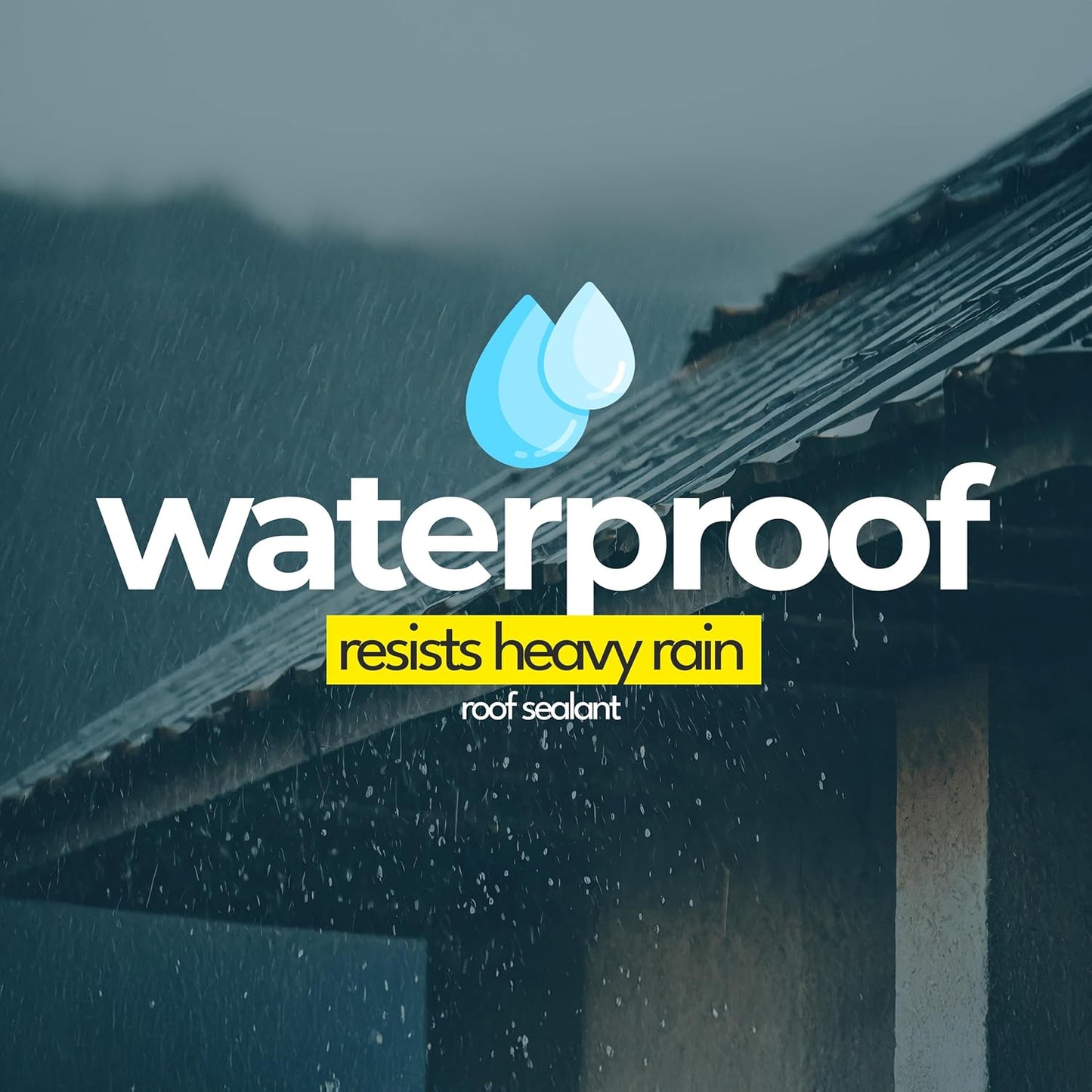 Roof Sealant - Waterproof Sealant for Roofing Felt and Gutter, Roof Felt Adhesive - Black Liquid Rubber - Stops Leaks & Weatherproof (310ML)