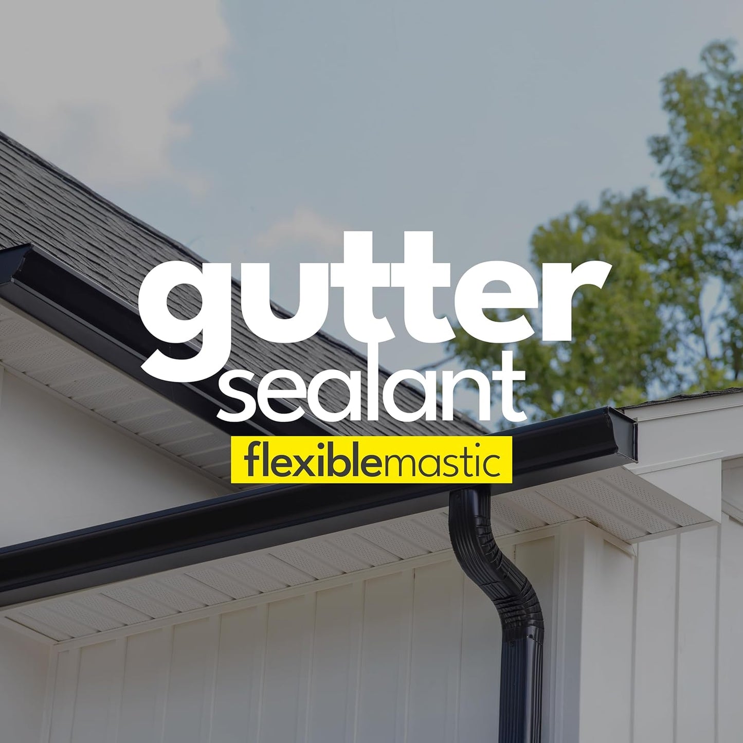 Roof Sealant - Waterproof Sealant for Roofing Felt and Gutter, Roof Felt Adhesive - Black Liquid Rubber - Stops Leaks & Weatherproof (310ML)